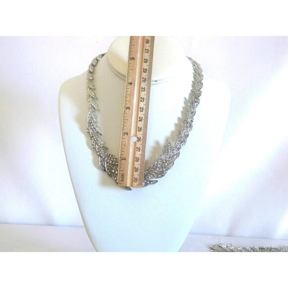 rhinestone 4pc necklace set, wedding MOB prom evening formal party necklace set - Picture 8 of 8